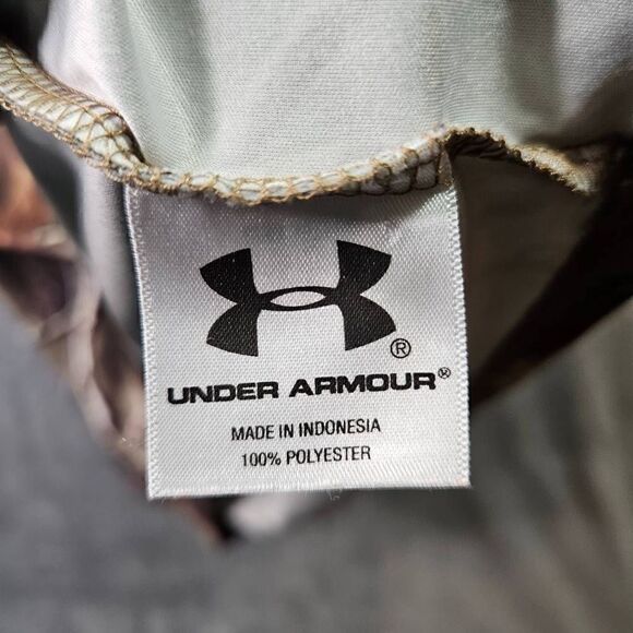 US Navy Shirt Mens Small Camo Under Armour Loose Heat Gear Hunting Short Sleeve - Picture 4 of 9